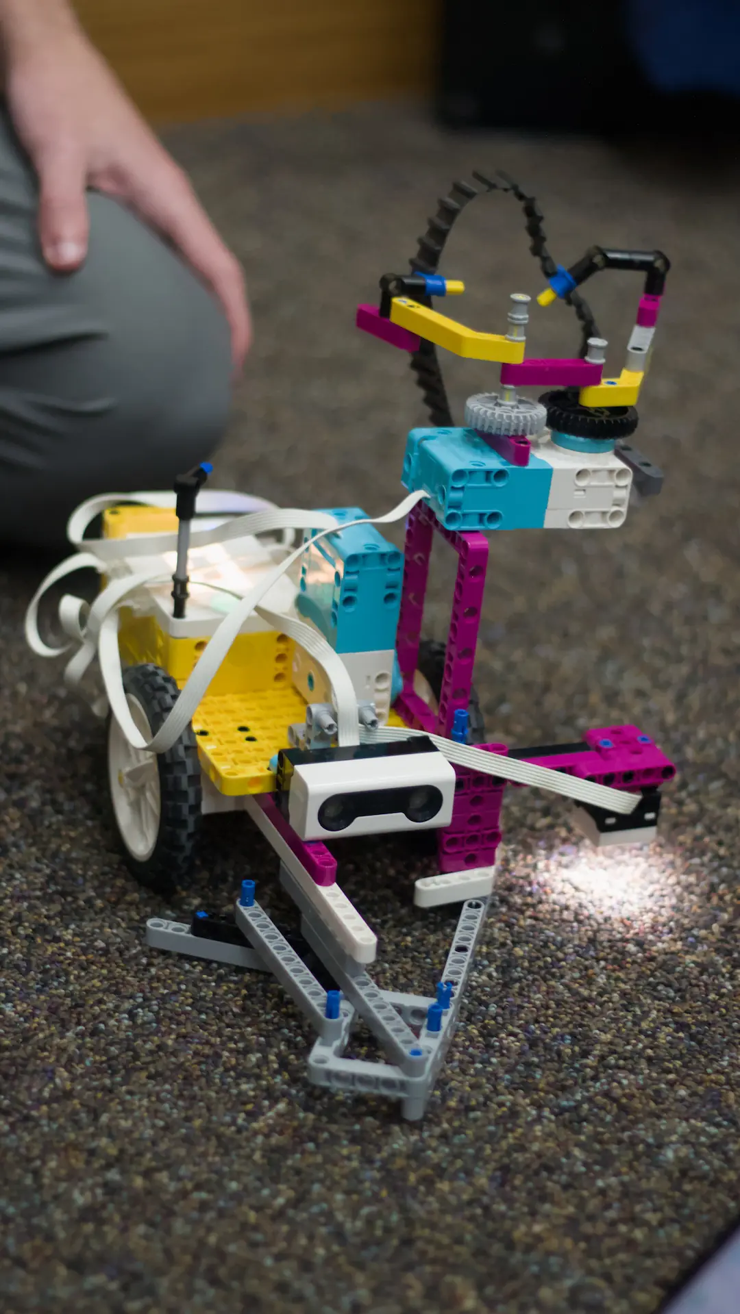 A robot made fully of lego.